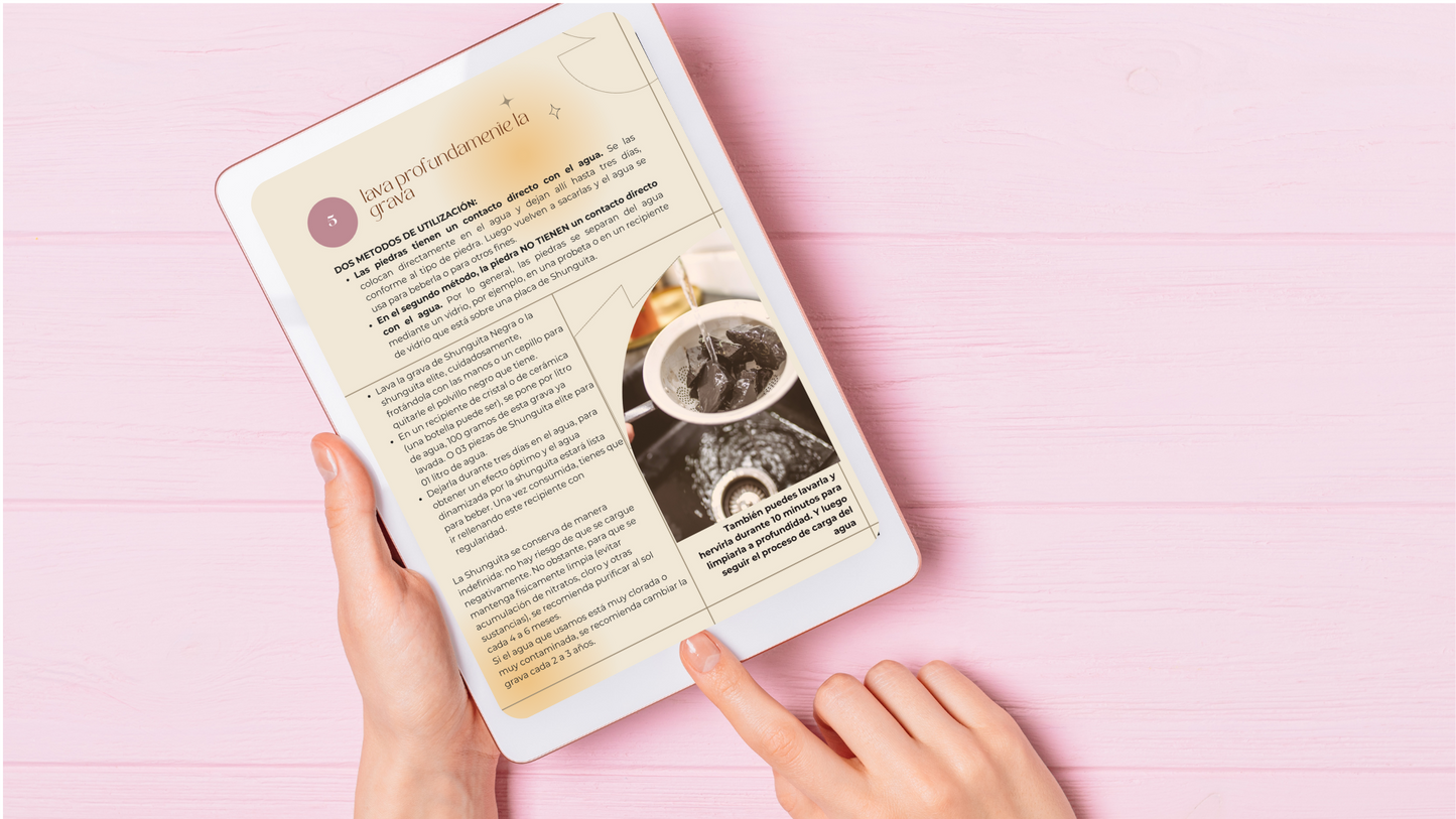 100 GRAMOS DE SHUNGUITA NEGRA (TIPO II) PARA PREPARA TU AGUA PARA BEBER + EBOOK MANUAL DE USO DE REGALO