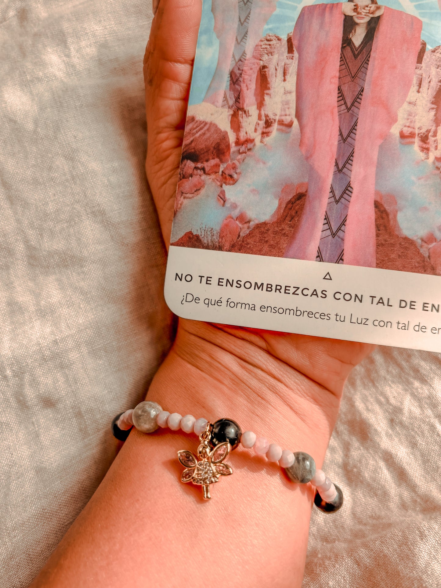 Pulsera Portal de Hadas: Shunguita Protectora y Labradorita