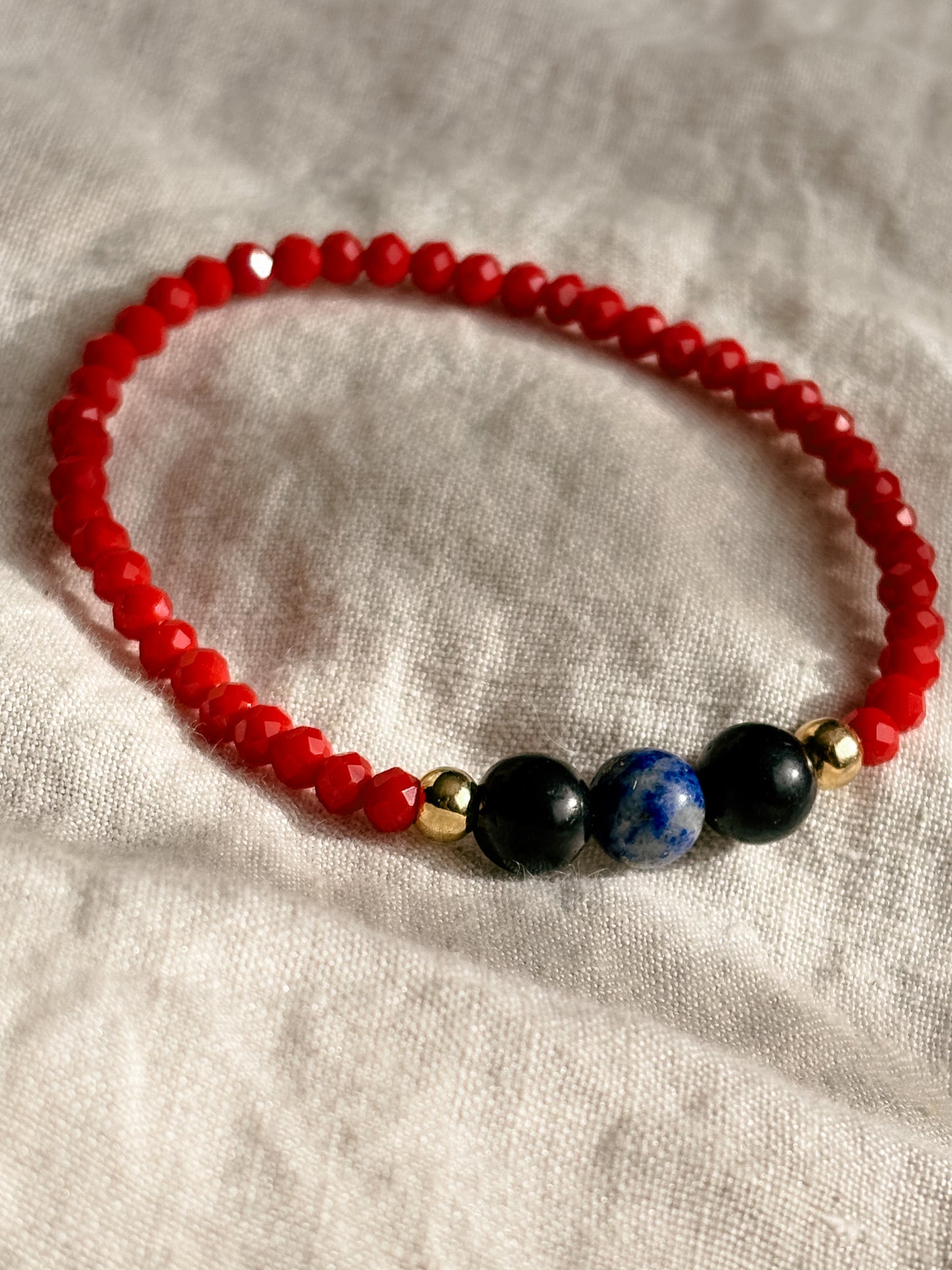 Pulsera de Protección Suprema: Shunguita, Lapislázuli y Cristal Checo