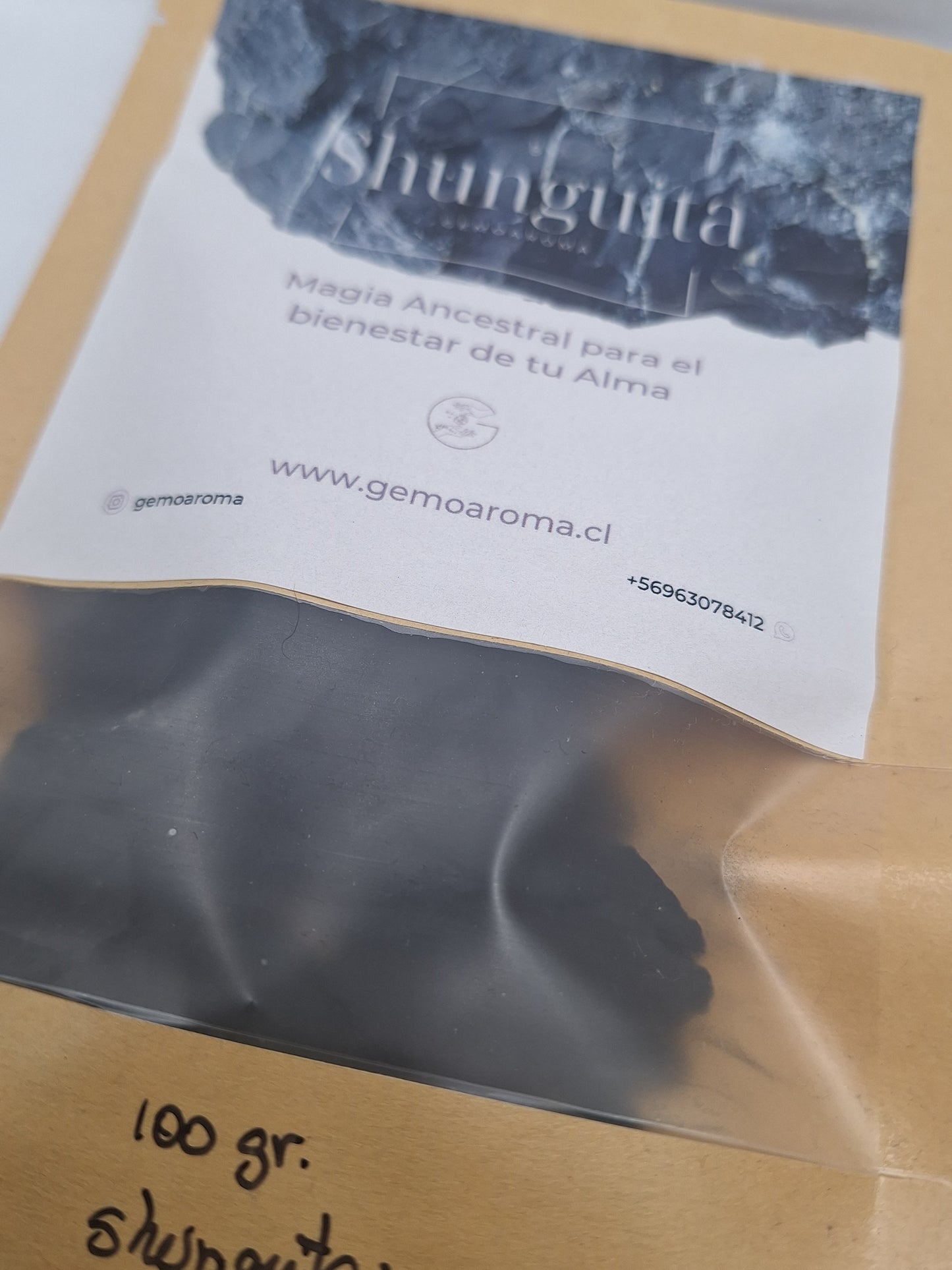 100 GRAMOS DE SHUNGUITA NEGRA (TIPO II) PARA PREPARA TU AGUA PARA BEBER + EBOOK MANUAL DE USO DE REGALO