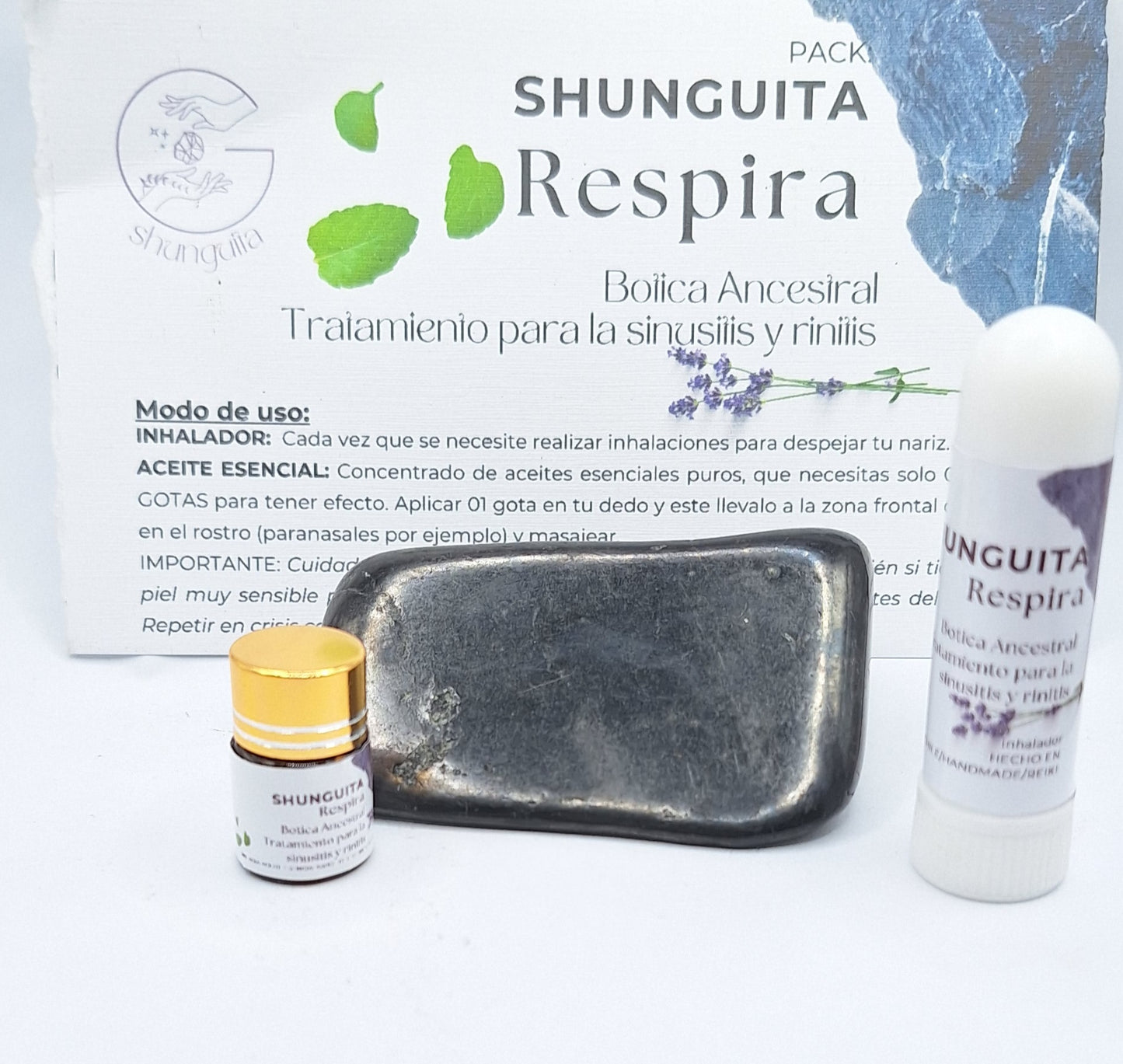 PACK SHUNGUITA RESPIRA: alivia tu rino/sinusitis