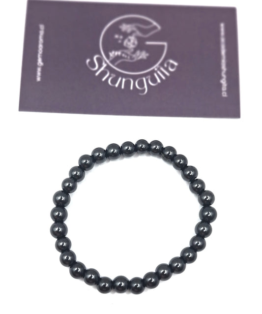 Pulsera amuleto de Shunguita 6mm