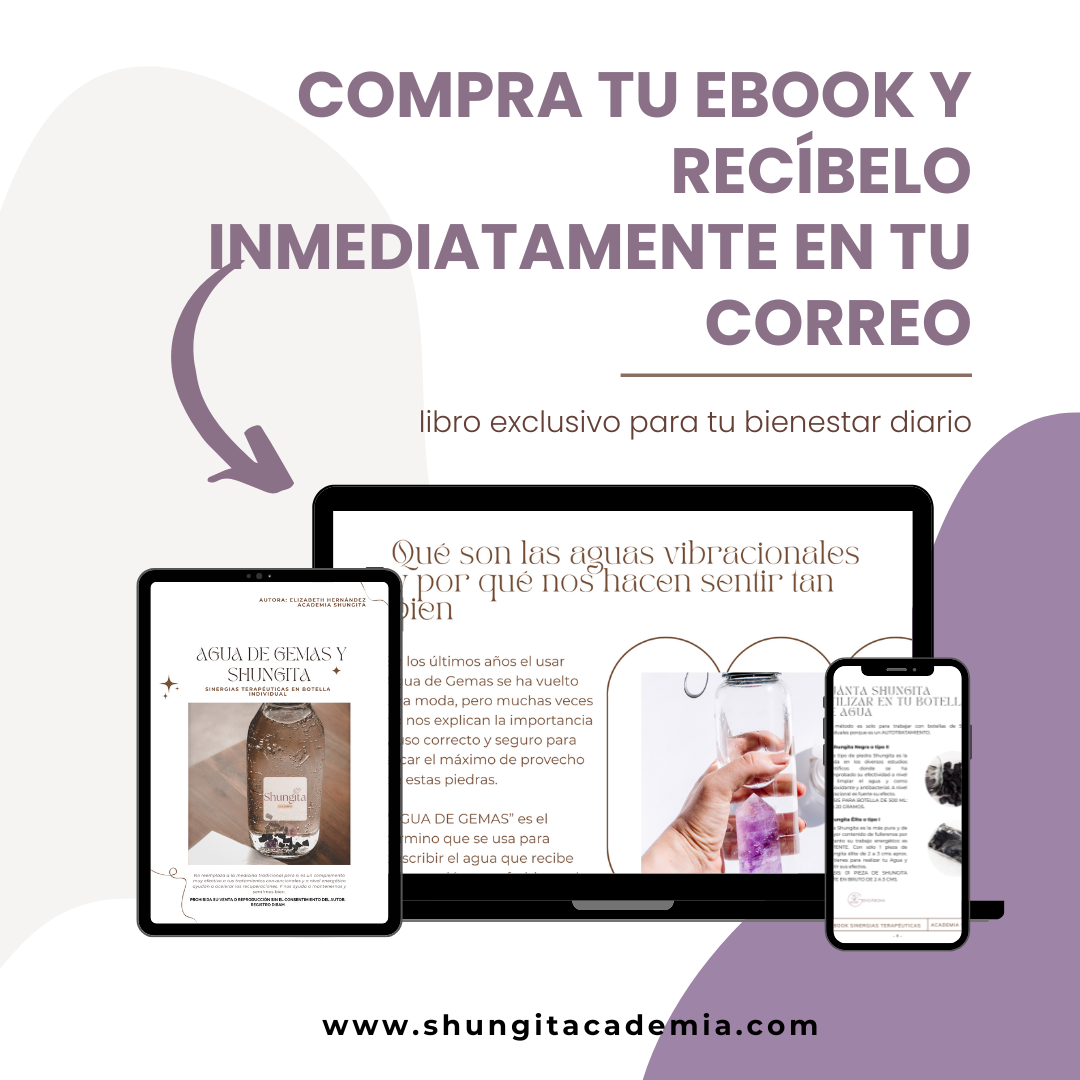Agua de shunguita terapéutica con cristales: ebook