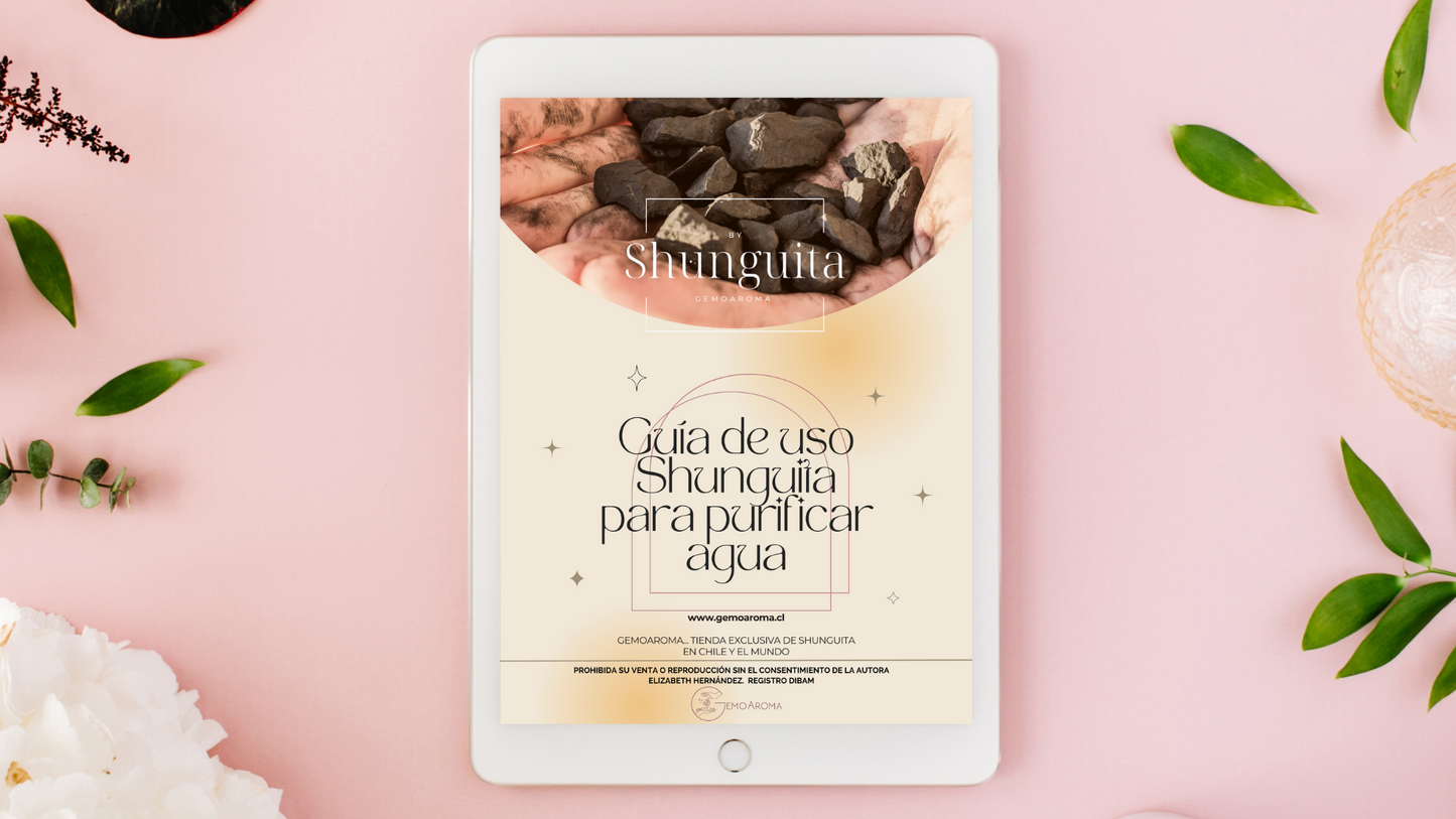 100 GRAMOS DE SHUNGUITA NEGRA (TIPO II) PARA PREPARA TU AGUA PARA BEBER + EBOOK MANUAL DE USO DE REGALO