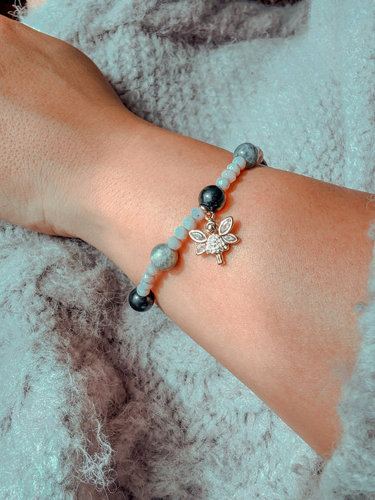 Pulsera Portal de Hadas: Shunguita Protectora y Labradorita