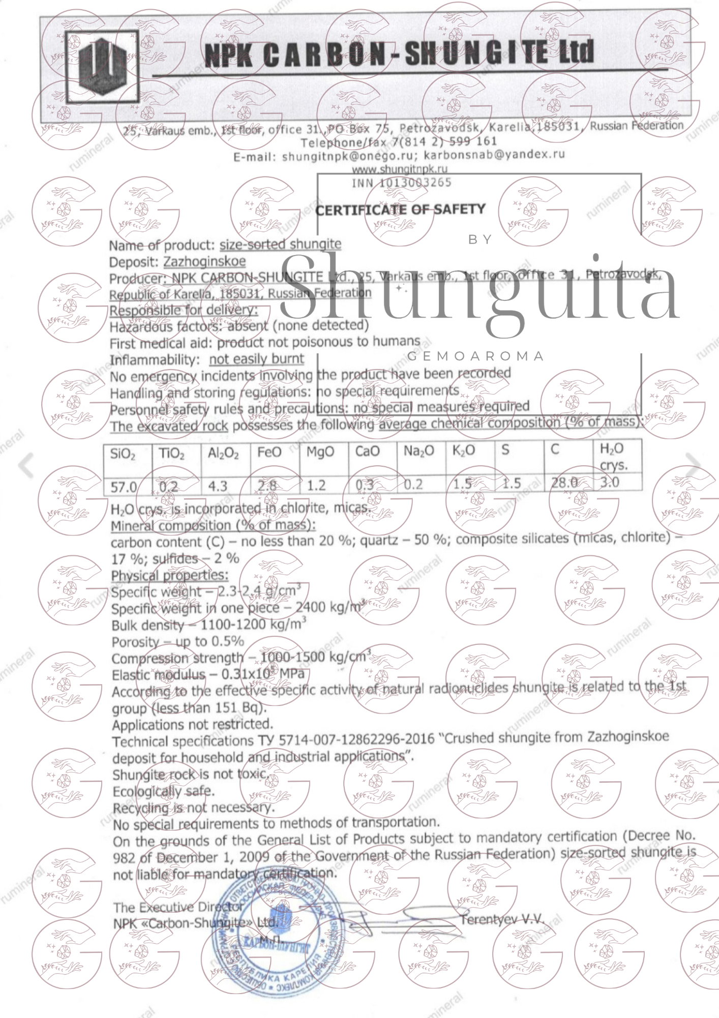 COLGANTE HUELLAS DE SHUNGUITA (shungita/shungit/shugite) +  REGALO muestra Shunguita Elite