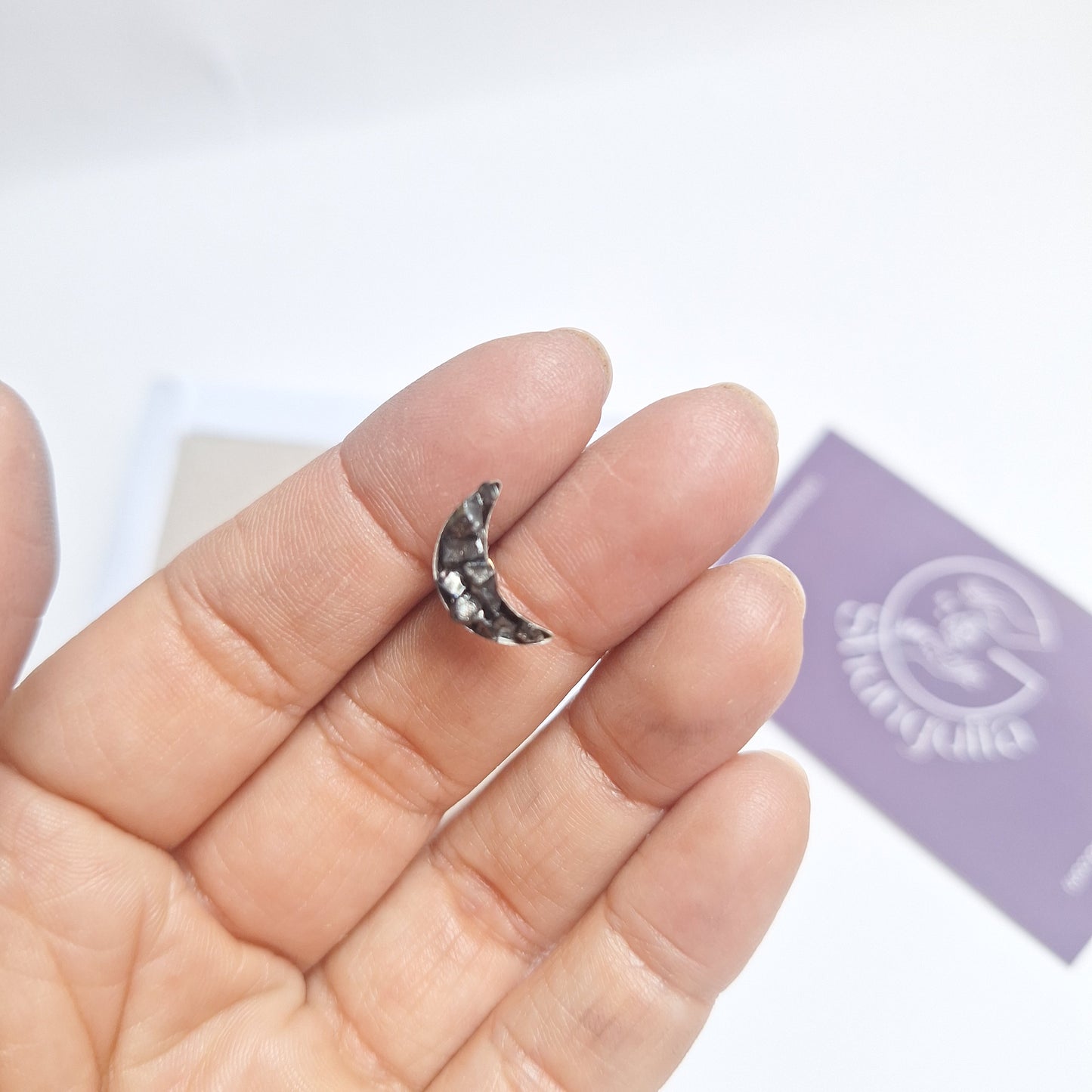 AROS "HIJA DE LA LUNA" DE SHUNGUITA ELITE Y PLATA 925