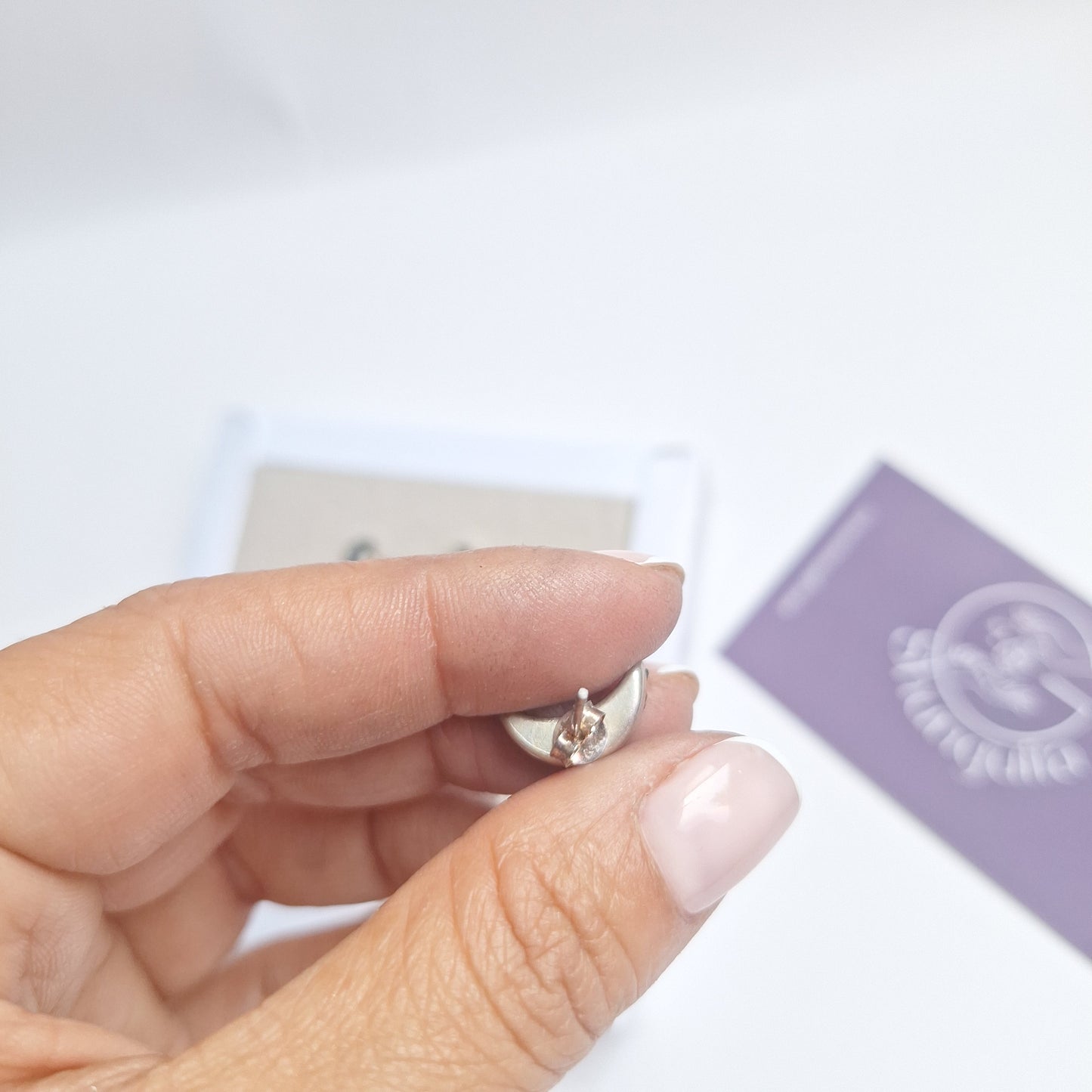 AROS "HIJA DE LA LUNA" DE SHUNGUITA ELITE Y PLATA 925