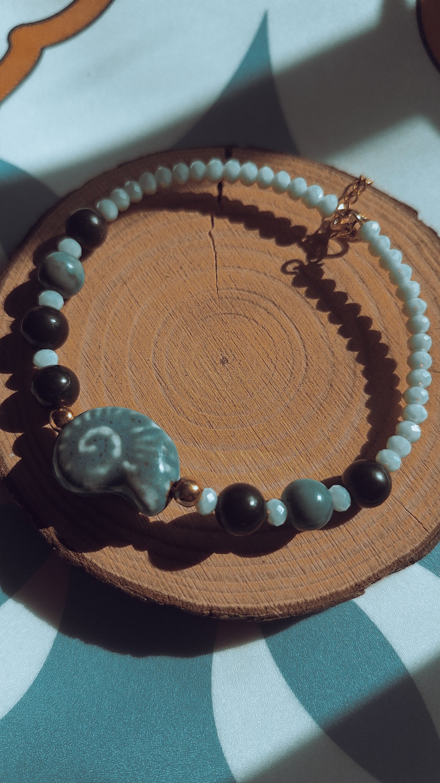 Brazalete SHUNGUITA LEMURIAN SEA🌊🐚🪨