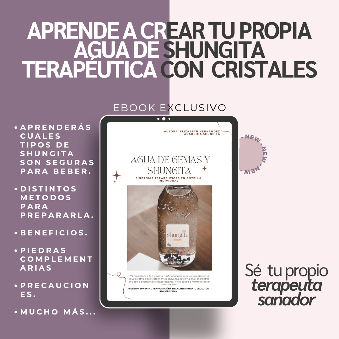 Agua de shunguita terapéutica con cristales: ebook