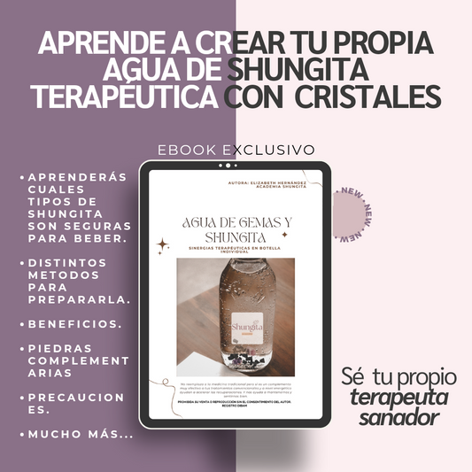 Agua de shunguita terapéutica con cristales: ebook