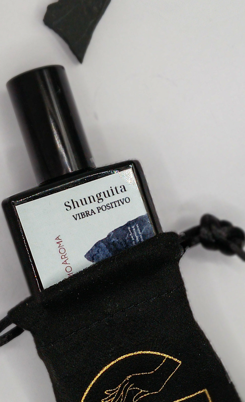 PERFUME HOLÍSTICO: SHUNGUITA VIBRA POSITIVO (holistic perfume oil+reiki) - 01 unidad