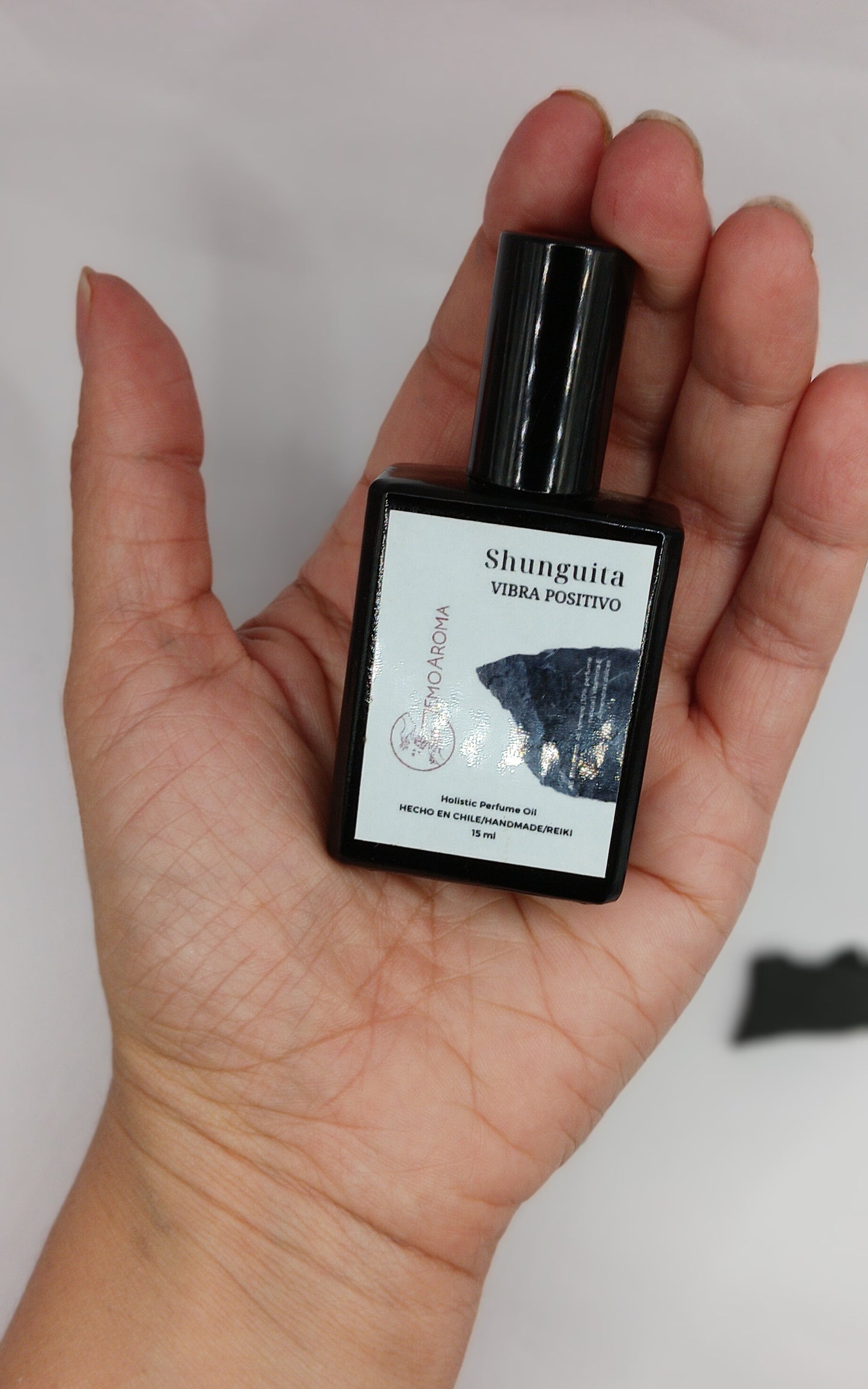 PERFUME HOLÍSTICO: SHUNGUITA VIBRA POSITIVO (holistic perfume oil+reiki) - 01 unidad