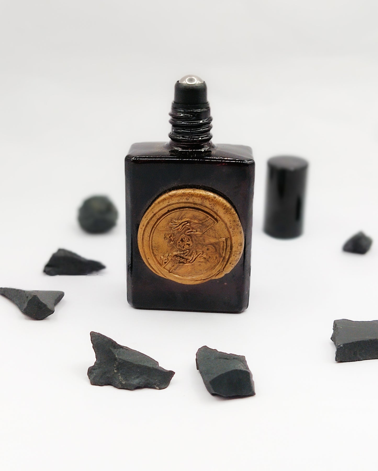 PERFUME HOLÍSTICO: SHUNGUITA VIBRA POSITIVO (holistic perfume oil+reiki) - 01 unidad