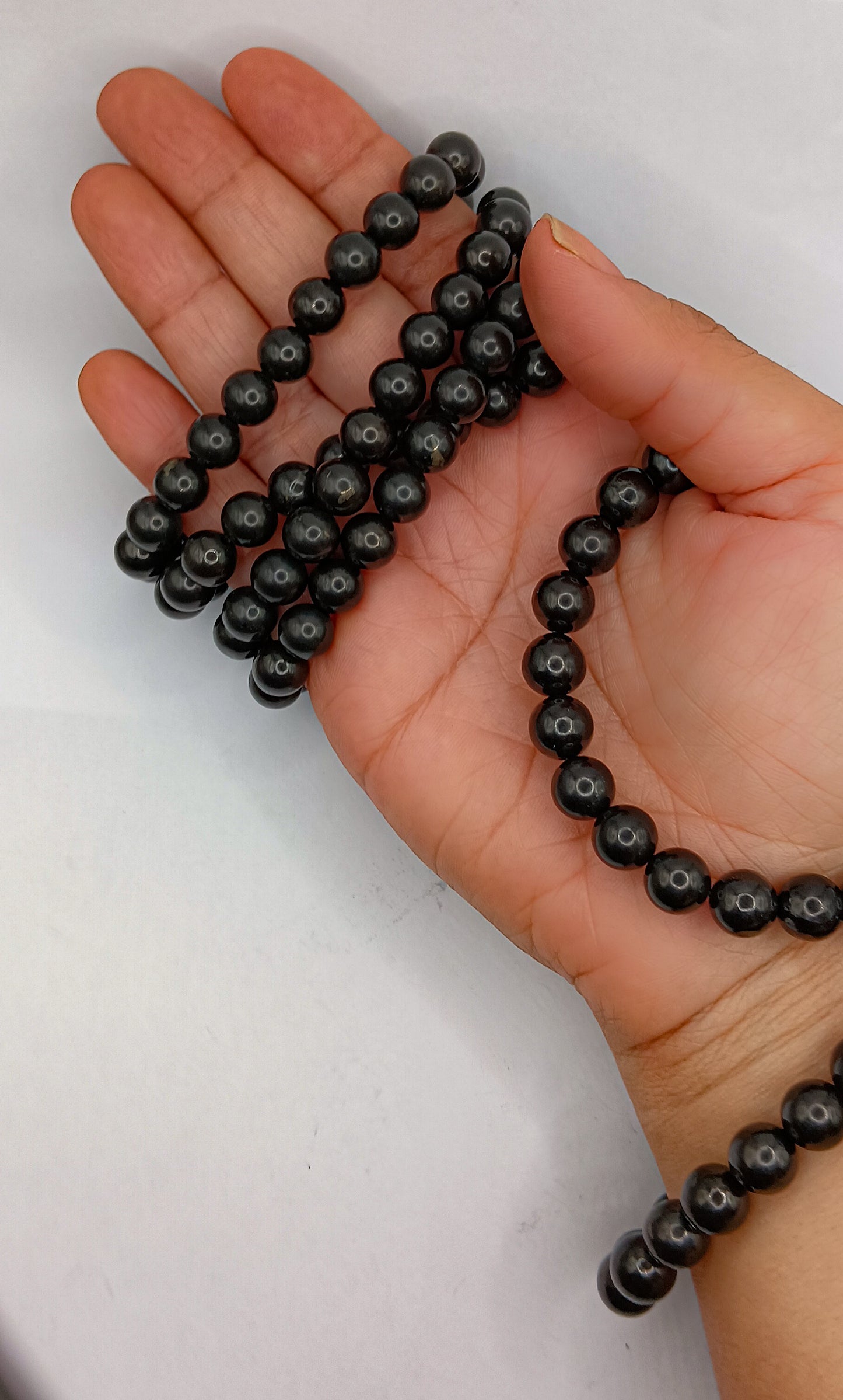 PULSERA AMULETO PROTECCIÓN DE SHUNGUITA  8mm