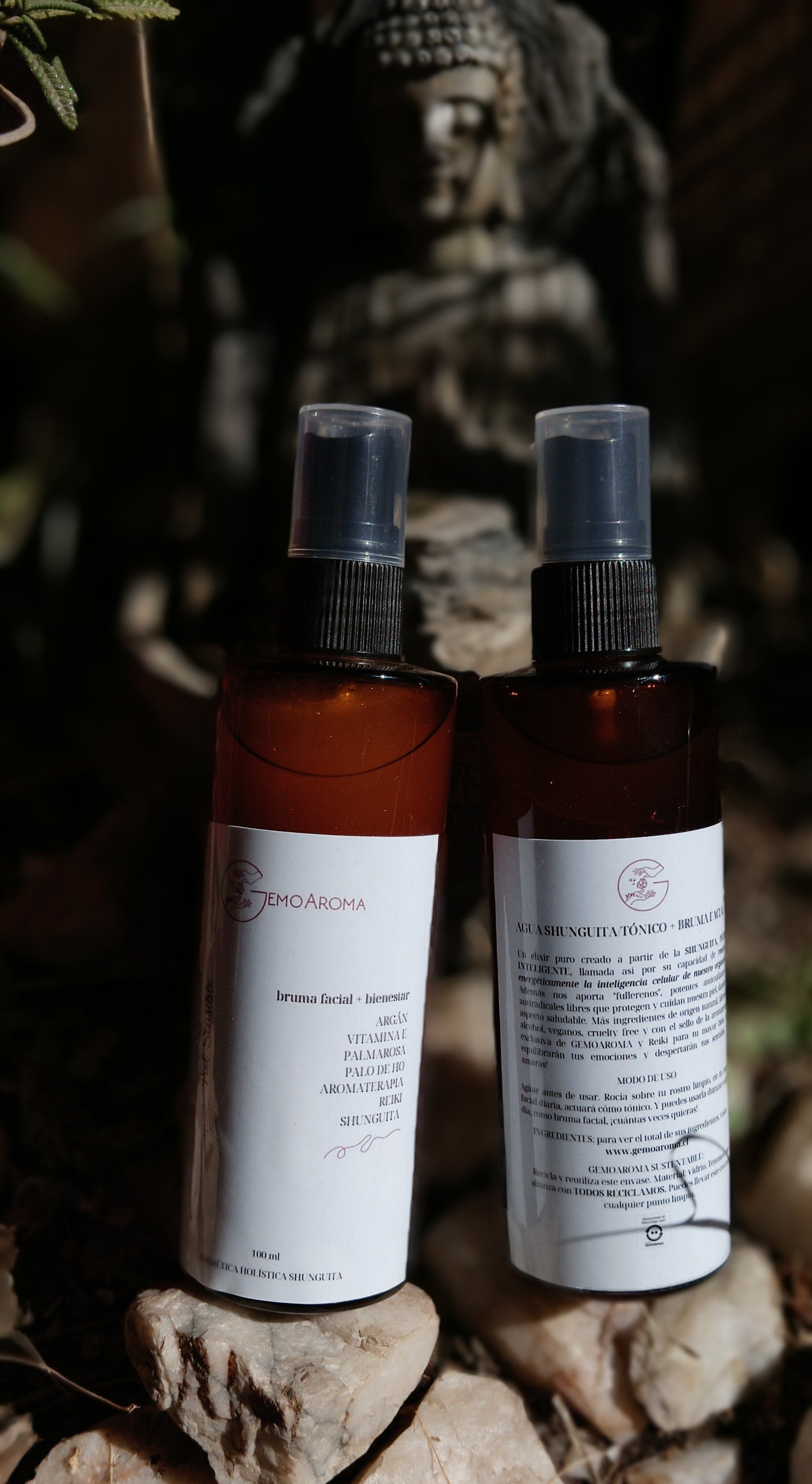BRUMA FACIAL+ AGUA SHUNGUITA ACIDO HIALURÓNICO PIEL SENSIBLE/ NORMAL/ ROSACEA- 100 ml