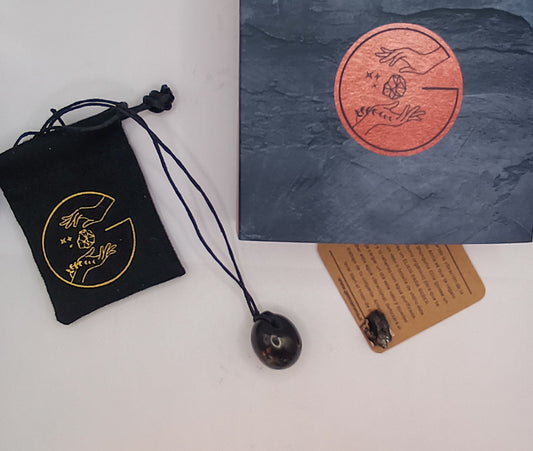 COLGANTE OLIVO DE SHUNGUITA + REGALO muestra de Shunguita Elite