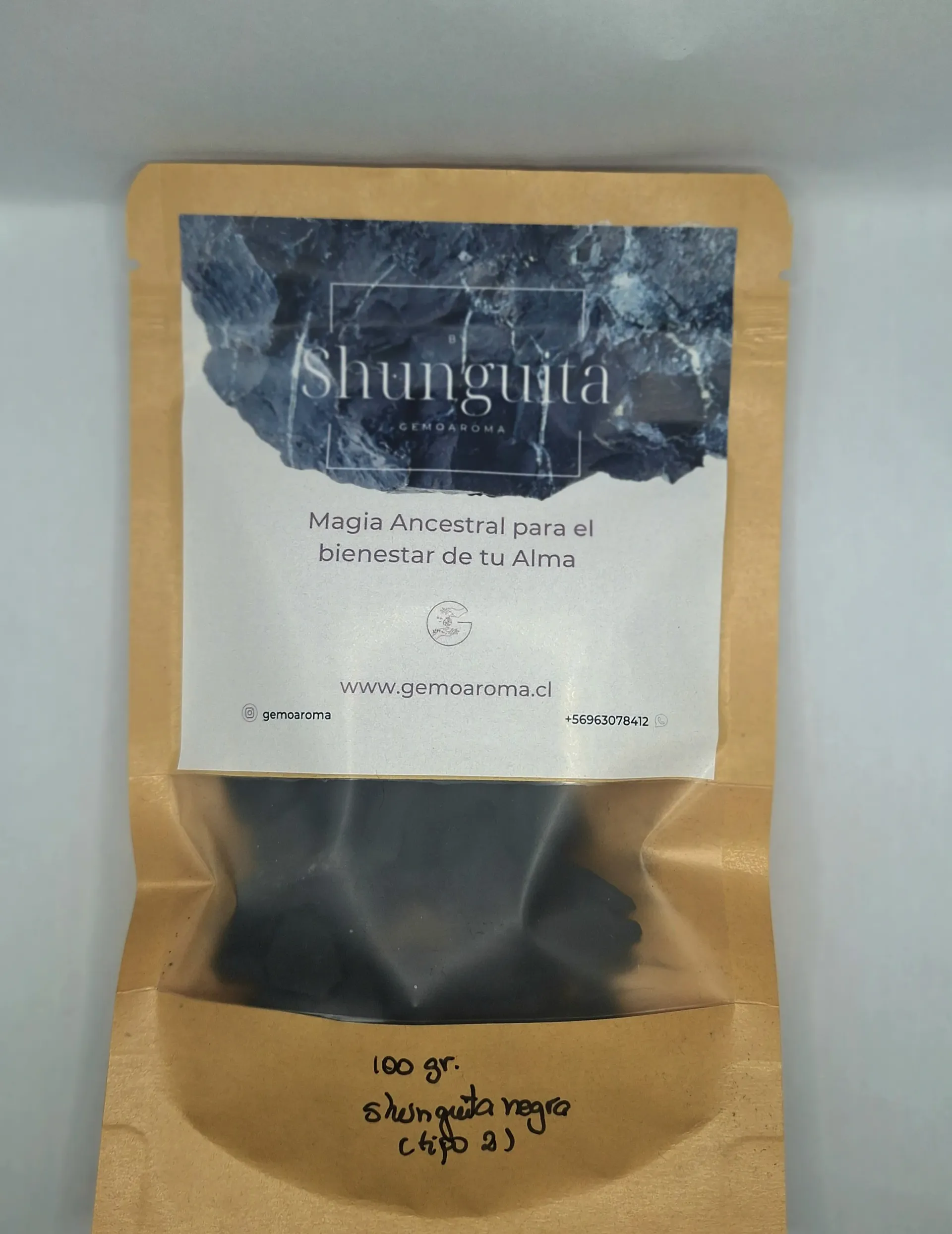 100 GRAMOS DE SHUNGUITA NEGRA