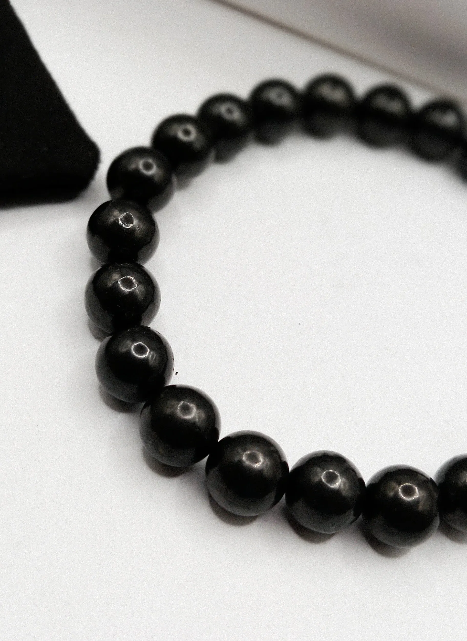 PULSERA AMULETO PROTECCIÓN DE SHUNGUITA  8mm
